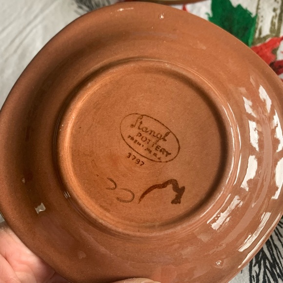 VTG Stangl Pottery set of 4 saucers collectible MCM floral Made in USA - Picture 9 of 13